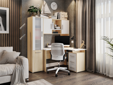 Стеллаж Лайт-2 (Дуб сонома/белый) детальное изображение от магазина mebelvozov.ru в Нижнем Новгороде