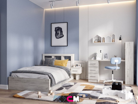 Подростковая мебель Гранд (ДУБ КРАФТ БЕЛЫЙ) Комплект 2 детальное изображение от магазина mebelvozov.ru в Нижнем Новгороде