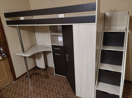 Кровать-чердак Карамель 77-03 (Анкор светлый/Бодега темный) детальное изображение от магазина mebelvozov.ru в Нижнем Новгороде