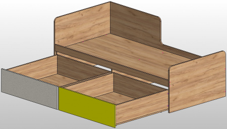 Кровать односпальная Дастин детальное изображение от магазина mebelvozov.ru в Нижнем Новгороде