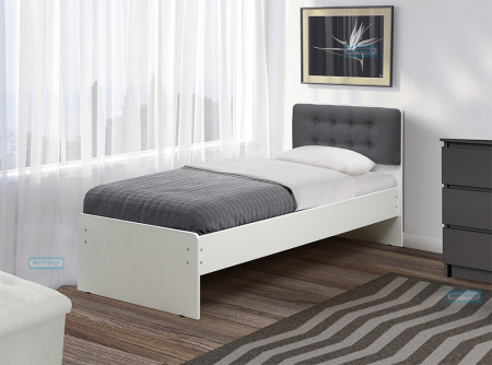 Кровать №6 с мягкой головной спинкой 80*200 от магазина Мебельвозов в Нижнем Новгороде