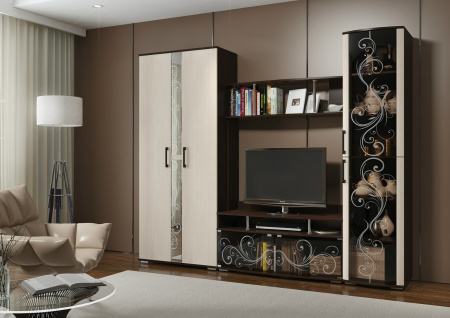 Шкаф распашной Гостиная "Флоренция"   от компании Мебельвозов в Нижнем Новгороде