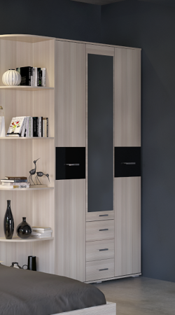 Шкаф 3х-дверный Сити 3 с зеркалом от компании Мебельвозов в Нижнем Новгороде