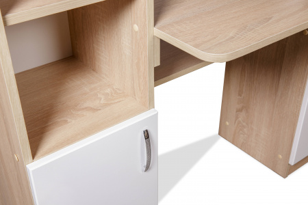 Стол компьютерный СК-7 (дуб сонома/белый) от магазина Мебельвозов в Нижнем Новгороде