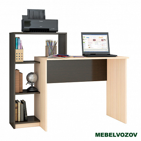 Стол компьютерный Квартет-2 (Венге/Дуб Молочный) от магазина Мебельвозов в Нижнем Новгороде