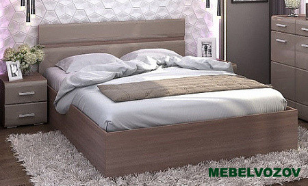 Вегас кровать 1400 (ясень шимо/кофе с молоком глянец) от магазина Мебельвозов в Нижнем Новгороде