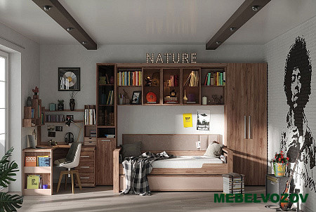 Подростковая мебель Nature. Комплект 1 детальное изображение от магазина mebelvozov.ru в Нижнем Новгороде