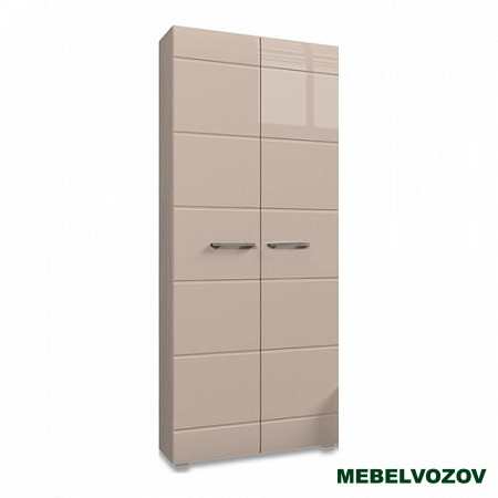 ВЕГАС шкаф 2-х створчатый (ясень шимо/кофе с молоком глянец) от компании Мебельвозов в Нижнем Новгороде