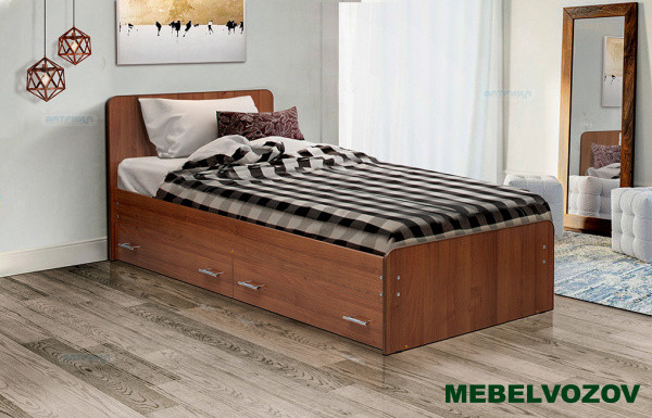 Кровать на уголках с ящиками №5 800 от магазина Мебельвозов в Нижнем Новгороде