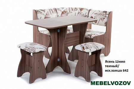 Кухонный уголок Тюльпан-мини замша от магазина Мебельвозов в Нижнем Новгороде