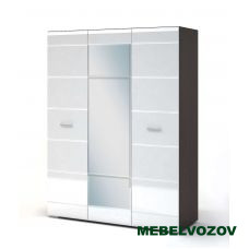 ВЕГАС шкаф 3-х створчатый (венге/белый глянец) от компании Мебельвозов в Нижнем Новгороде
