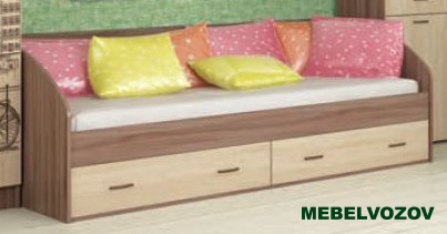 Кровать с ящиками 800х1900 мм Орион (без матраса) детальное изображение от магазина mebelvozov.ru в Нижнем Новгороде