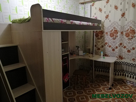 Кровать-чердак Карамель 77-03 (Анкор светлый/Бодега темный) детальное изображение от магазина mebelvozov.ru в Нижнем Новгороде