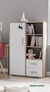 Стеллаж книжный малый Бланка (Фасад белый) детальное изображение от магазина mebelvozov.ru в Нижнем Новгороде