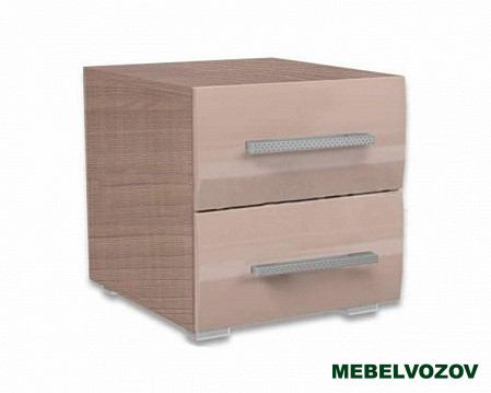 ВЕГАС тумба прикроватная (ясень шимо/кофе с молоком глянец) от магазина Мебельвозов в Нижнем Новгороде