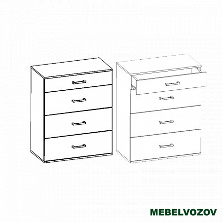 Комод Сити 40-2  от компании Мебельвозов в Нижнем Новгороде