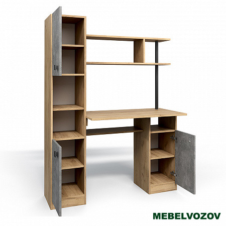 Стол компьютерный СК-7 (ателье светлое/дуб золотой крафт) от магазина Мебельвозов в Нижнем Новгороде