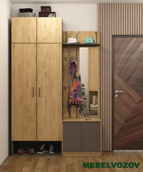 Модульная прихожая Бруно от магазина Мебельвозов в Нижнем Новгороде
