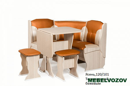 Кухонный уголок Нарцисс Ясень/109-101 от магазина Мебельвозов в Нижнем Новгороде