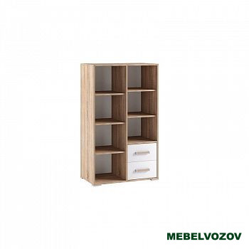 Стеллаж книжный малый Бланка (Фасад белый) детальное изображение от магазина mebelvozov.ru в Нижнем Новгороде