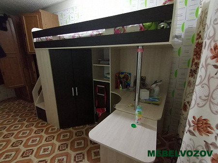 Кровать-чердак Карамель 77-03 (Анкор светлый/Бодега темный) детальное изображение от магазина mebelvozov.ru в Нижнем Новгороде