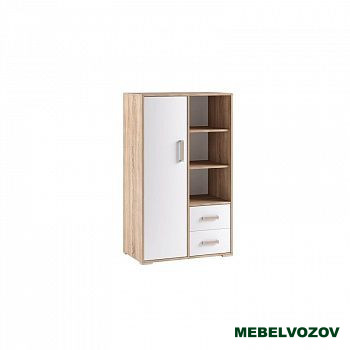 Стеллаж книжный малый Бланка (Фасад белый) детальное изображение от магазина mebelvozov.ru в Нижнем Новгороде