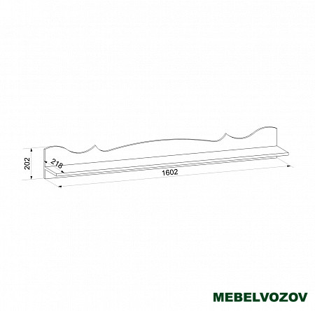 Новая картинка полка в детскую латте 90-02 фабрики Атлант от Мебельвозов в Нижнем Новгороде