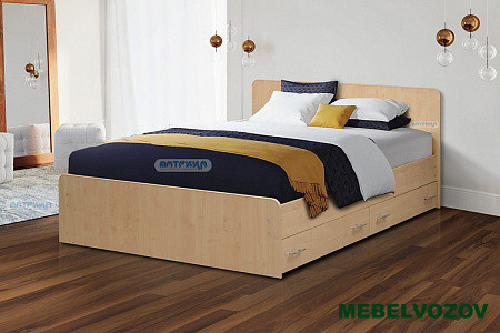 Кровать на уголках с ящиками №5 1400 от магазина Мебельвозов в Нижнем Новгороде