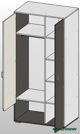 Шкаф распашной Дастин  детальное изображение от магазина mebelvozov.ru в Нижнем Новгороде
