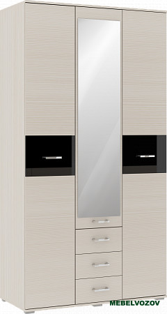 Шкаф 3х-дверный Сити 3 с зеркалом от компании Мебельвозов в Нижнем Новгороде