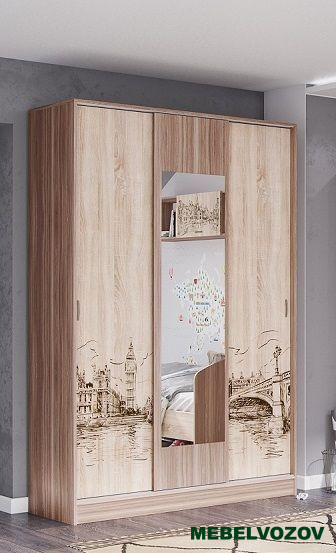 Шкаф-купе с рисунком Орион детальное изображение от магазина mebelvozov.ru в Нижнем Новгороде