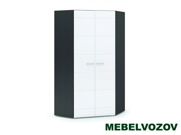 ВЕГАС шкаф угловой двухстворчатый (венге/белый глянец) от компании Мебельвозов в Нижнем Новгороде
