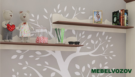Новая картинка полка в детскую латте 90-01 фабрики Атлант от Мебельвозов в Нижнем Новгороде