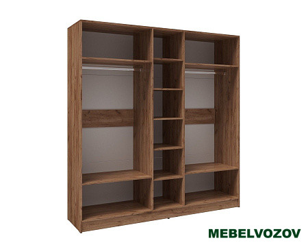 Шкаф Вегас 2000 (дуб крафт табачный/дуб крафт белый_ от компании Мебельвозов в Нижнем Новгороде