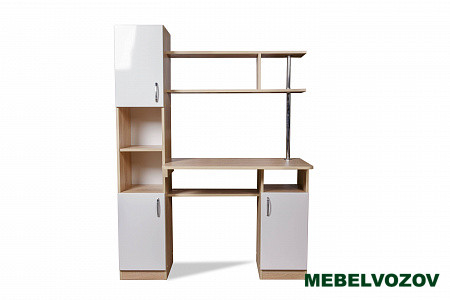 Стол компьютерный СК-7 (дуб сонома/белый) от магазина Мебельвозов в Нижнем Новгороде