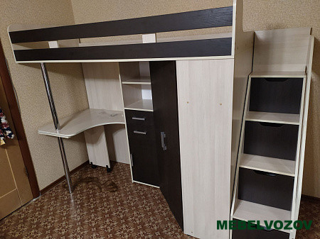 Кровать-чердак Карамель 77-03 (Анкор светлый/Бодега темный) детальное изображение от магазина mebelvozov.ru в Нижнем Новгороде