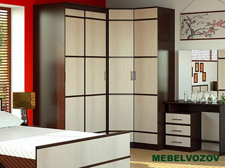 Шкаф распашной "Сакура" бельевой 2-х ств от компании Мебельвозов в Нижнем Новгороде