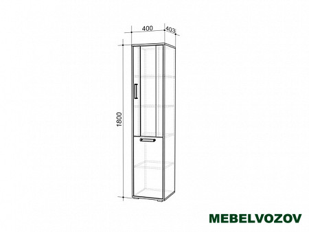 Стеллаж Лайт-2 (Дуб сонома/белый) детальное изображение от магазина mebelvozov.ru в Нижнем Новгороде
