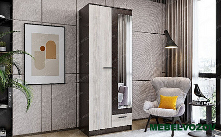 Шкаф 2-дверный 0,8 Адель (Венге/Лоредо) от компании Мебельвозов в Нижнем Новгороде