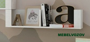 Полка навесная Твист 10 фото от Мебельвозов в Нижнем Новгороде