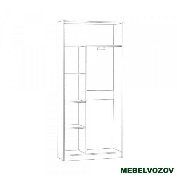 Шкаф для одежды Ливерпуль от компании Мебельвозов в Нижнем Новгороде