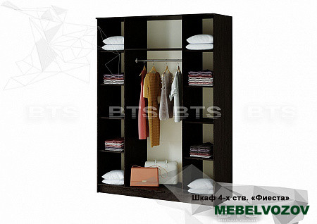 Шкаф 4-х дверный "Фиеста"  NEW от компании Мебельвозов в Нижнем Новгороде