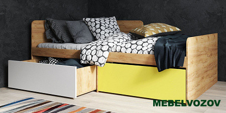 Кровать односпальная Дастин детальное изображение от магазина mebelvozov.ru в Нижнем Новгороде