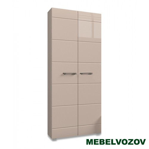 ВЕГАС шкаф 2-х створчатый (ясень шимо/кофе с молоком глянец) от компании Мебельвозов в Нижнем Новгороде