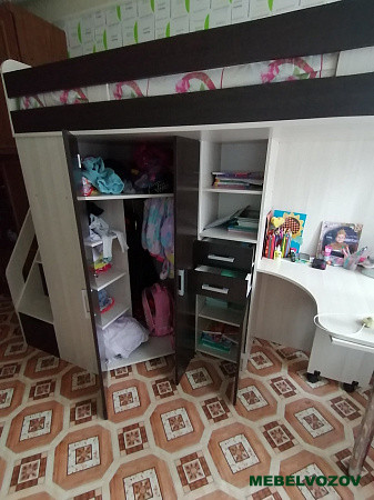 Кровать-чердак Карамель 77-03 (Анкор светлый/Бодега темный) детальное изображение от магазина mebelvozov.ru в Нижнем Новгороде