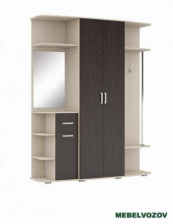 Прихожая Ивушка 17(Бодега темная/бодега светлая) от магазина Мебельвозов в Нижнем Новгороде