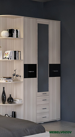 Шкаф 3х-дверный Сити 3 с зеркалом от компании Мебельвозов в Нижнем Новгороде