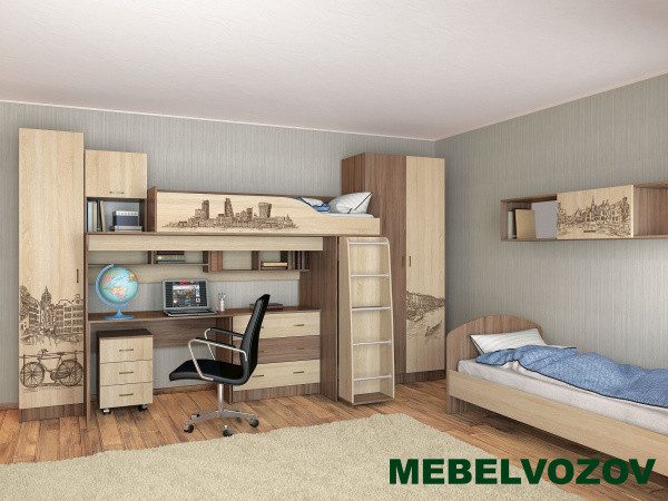 Детская комната Орион Комплект 2 детальное изображение от магазина mebelvozov.ru в Нижнем Новгороде