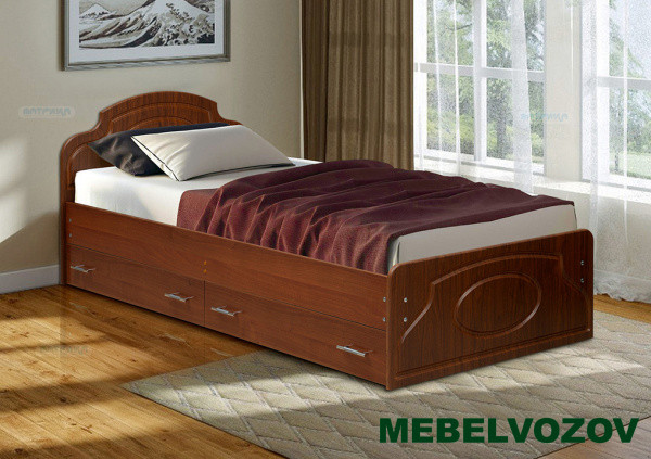 Кровать "Венеция 2" с ящиками 900 МДФ глянец от магазина Мебельвозов в Нижнем Новгороде