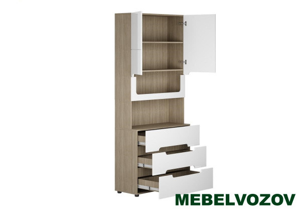 Стеллаж с ящиками СЖ-032 Палермо-3  детальное изображение от магазина mebelvozov.ru в Нижнем Новгороде